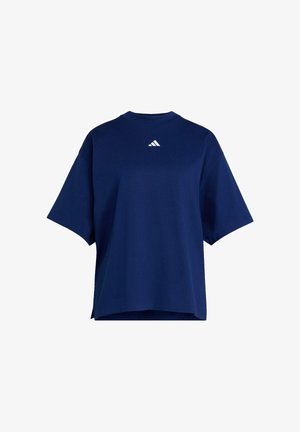 adidas Sportswear, ADIDAS SPORTSWEAR 3 STRIPES STUDIO BOYFRIEND TEE - T-shirt imprimé - dark blue