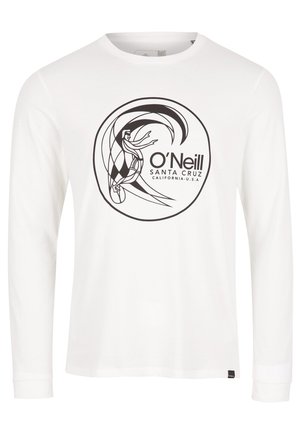 Langærmet T-shirt - white