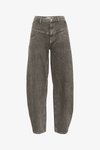 JOSIE BARREL - Wide leg - greige denim wash