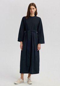 BELTED OVERALLS - Overal - navy blue