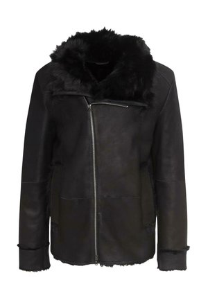 MILO - Leather jacket - black