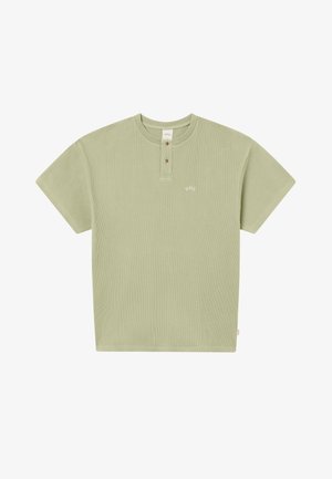BLKVIS, WAFFLE HENLEY - Camiseta básica - tea