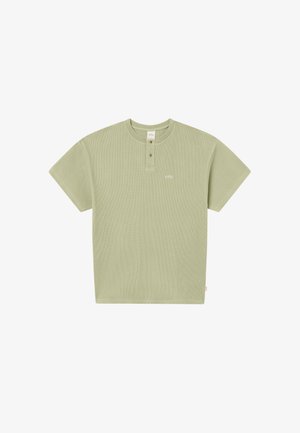BLKVIS, WAFFLE HENLEY - Βασικό μπλουζάκι - tea