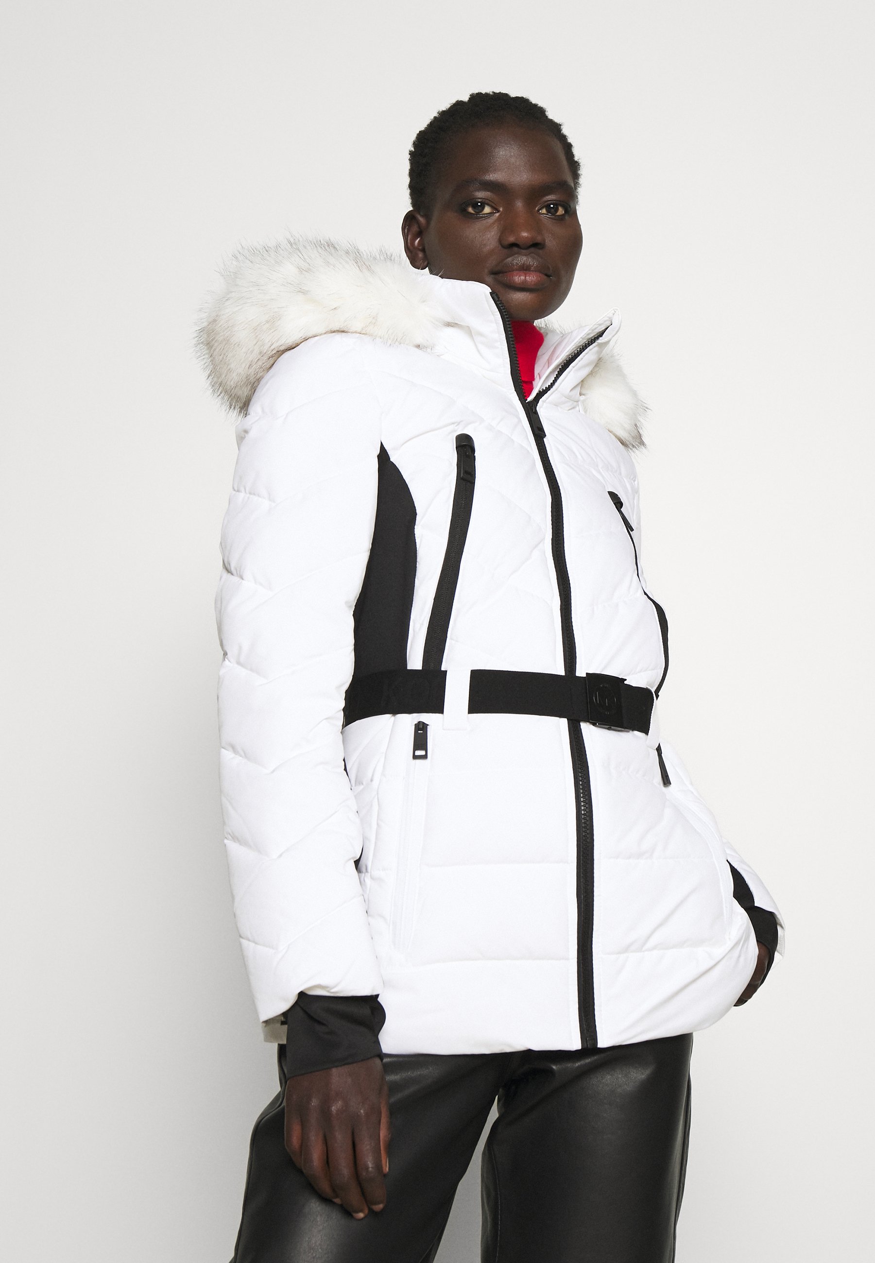 black and white michael kors jacket