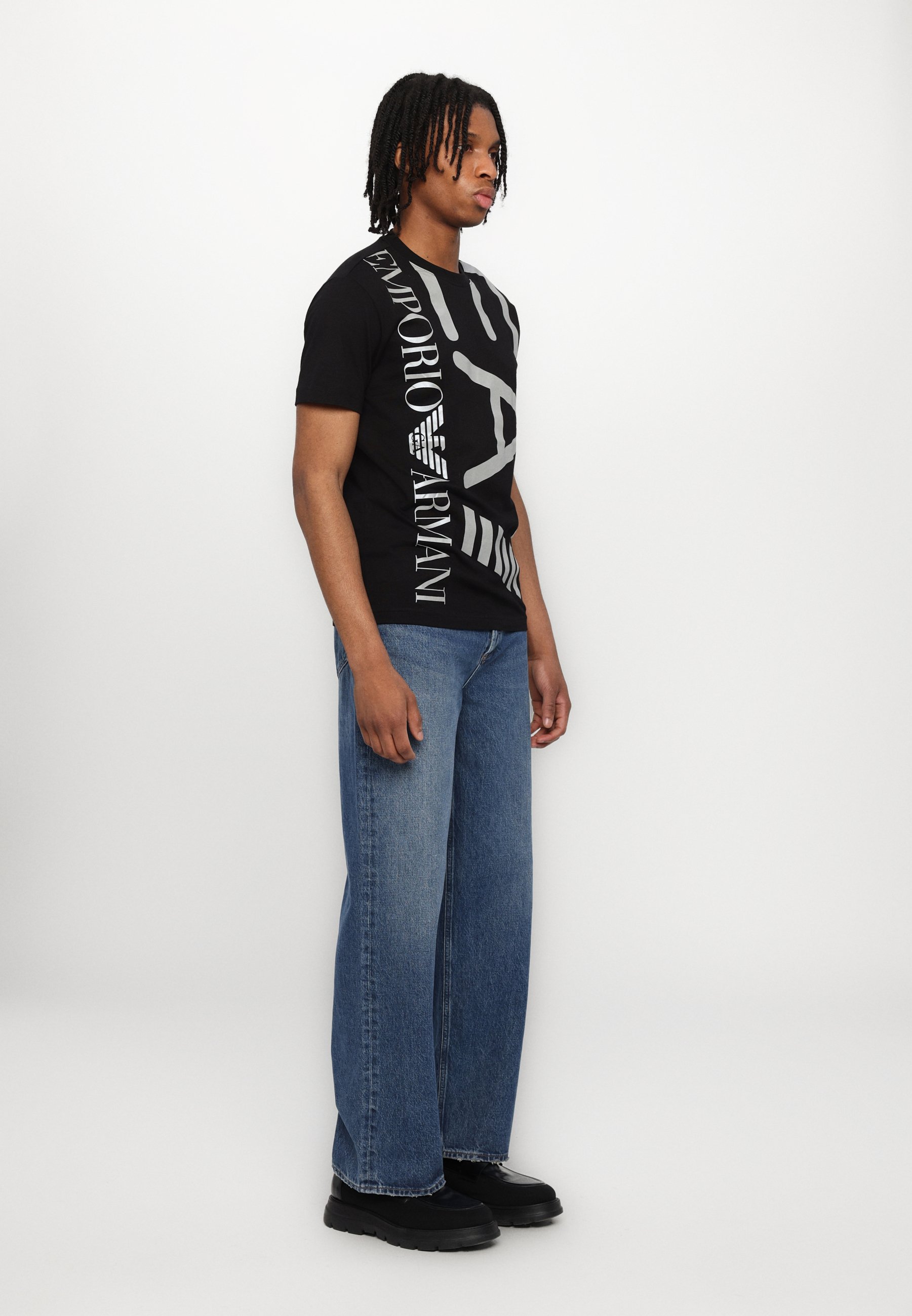 EMPORIO ARMANI Archive レイヤードカットソー　sullen EA7 Emporio Armani TRAIN LOGO SERIES TEE UNISEX - Camiseta