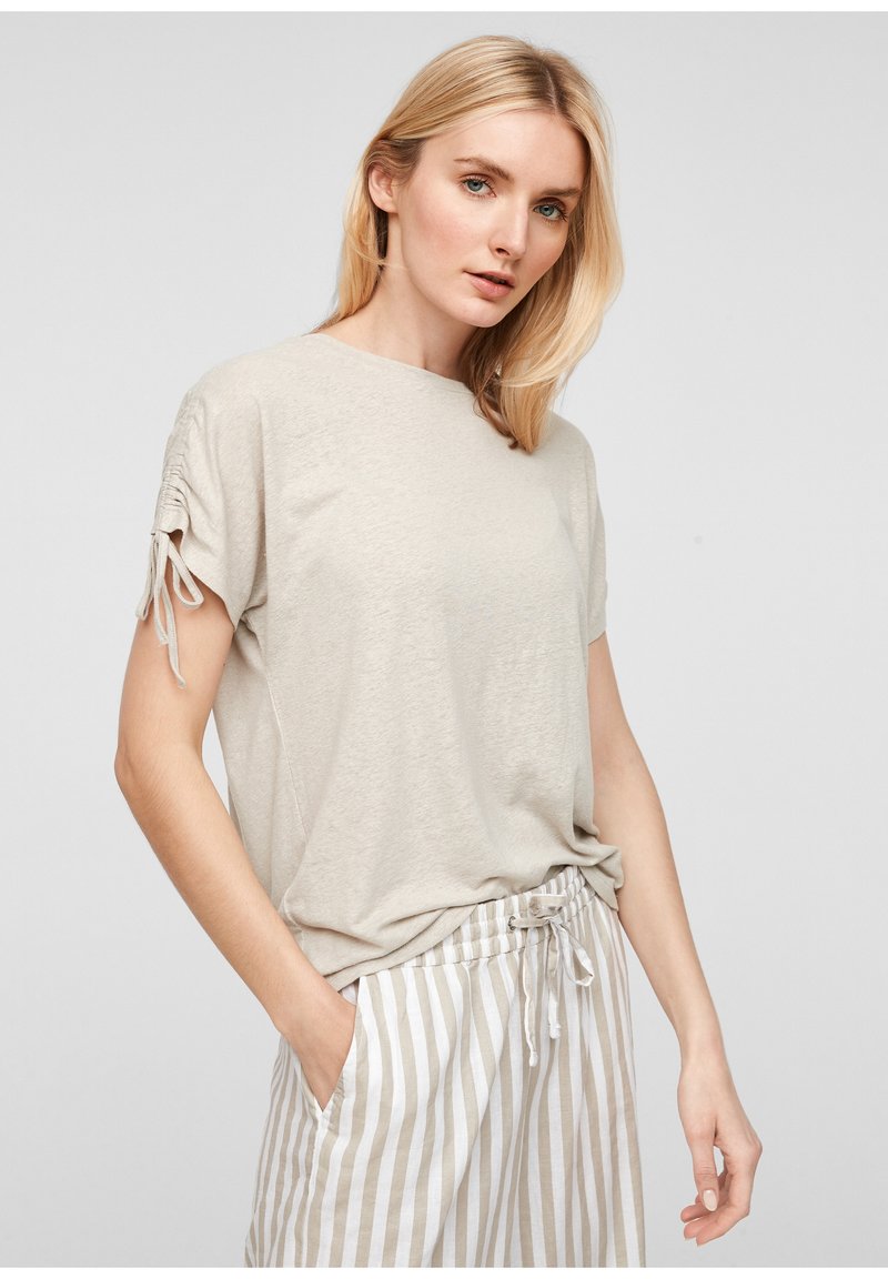 Damen T-Shirts | QS by s.Oliver T-Shirt basic beige/sand - NK19866 Damen T-Shirts | QS by s.Oliver T-Shirt basic beige/sand - NK19866