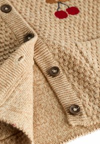 Next REGULAR FIT - Cardigan - tan brown cherry embroidered