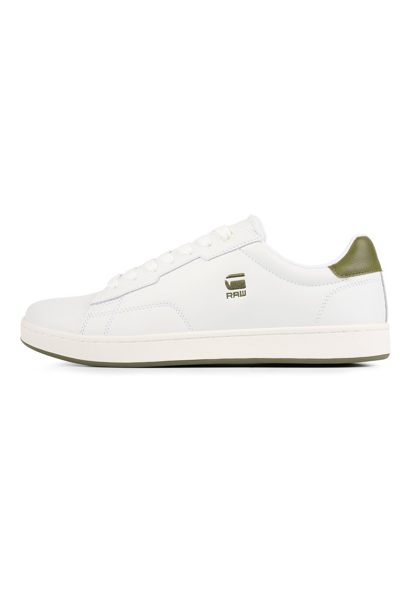 G-STAR CADET POP - Trainers - white green/white - Zalando