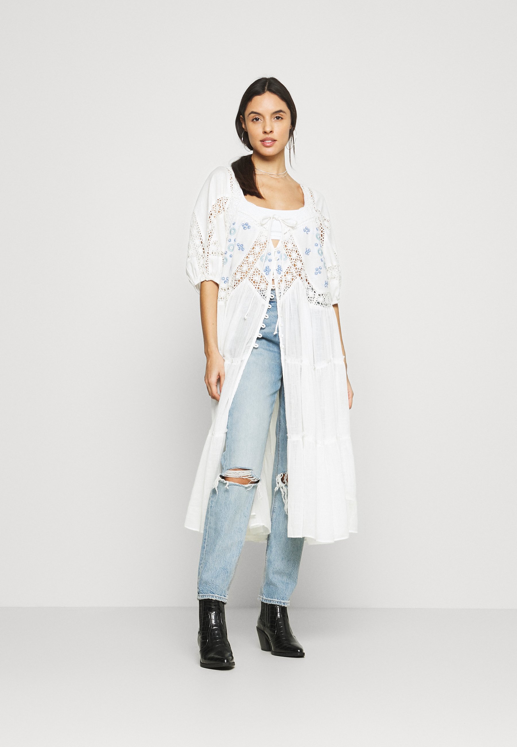 Free People DELILAH EMBROIDERED MAXI 