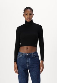 Calvin Klein Jeans - LABEL - Long sleeved top - black Thumbnail Image 1