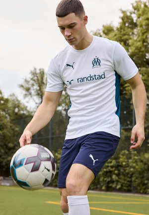 Puma OM TRAINING - Maglia da calcio - white/ocean tropic