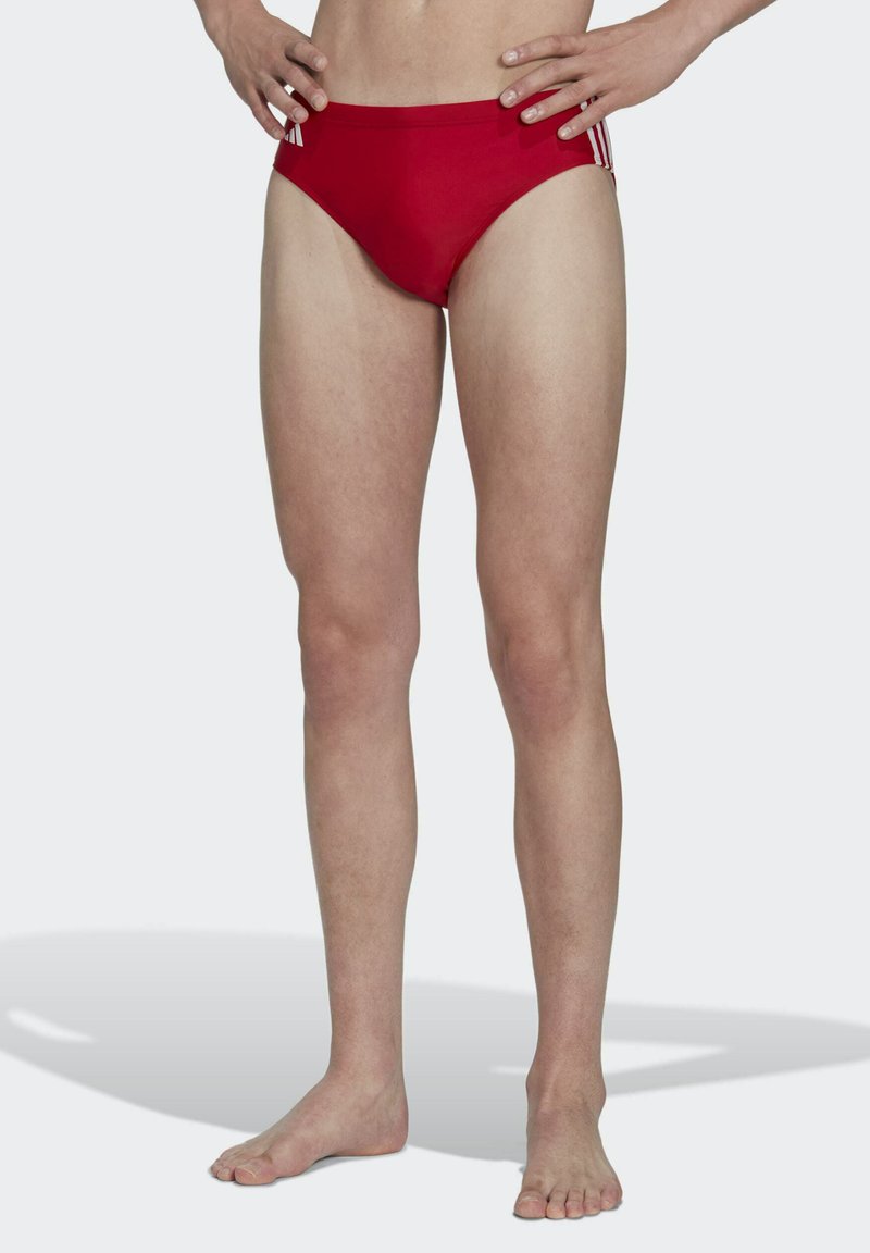 adidas Performance 3 STRIPES Swimming briefs better scarlet/white