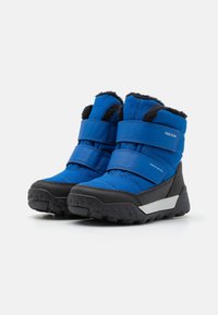 Geox TREKKYUP BOY ABX - Vinterstøvler - royal/black