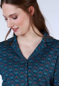 Lykka du Nord CELESTE RETRO FLOWER - Button-down blouse - navy