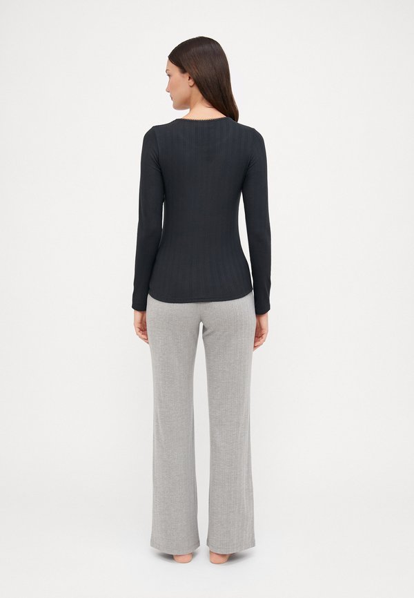 Long-Sleeve Pointelle Sleep Top - Pyjama top3