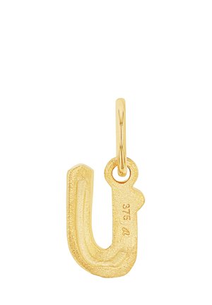 LETTER U - Berlocker - gold coloured