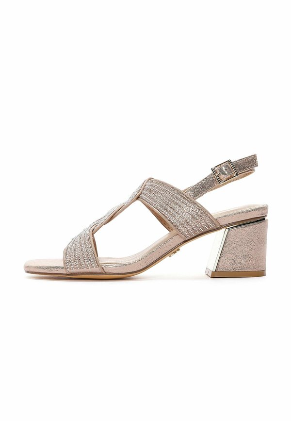 Riemensandalette - rose gold