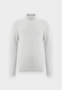SLHDANE STRUCTURE ROLL NECK - Pulover - light grey melange