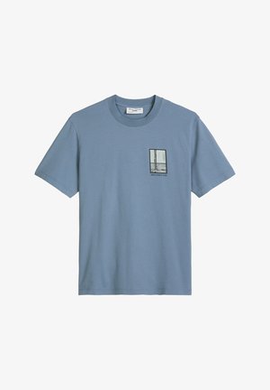 Marc O'Polo DENIM, T-SHIRT, SSL, PRINT, RELAXED FIT - Print T-shirt - cadet blue