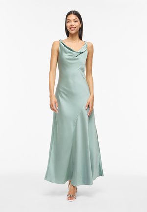 VILA VIBEA WATERFALL ANKLE DRESS - Vestido de fiesta - blue surf