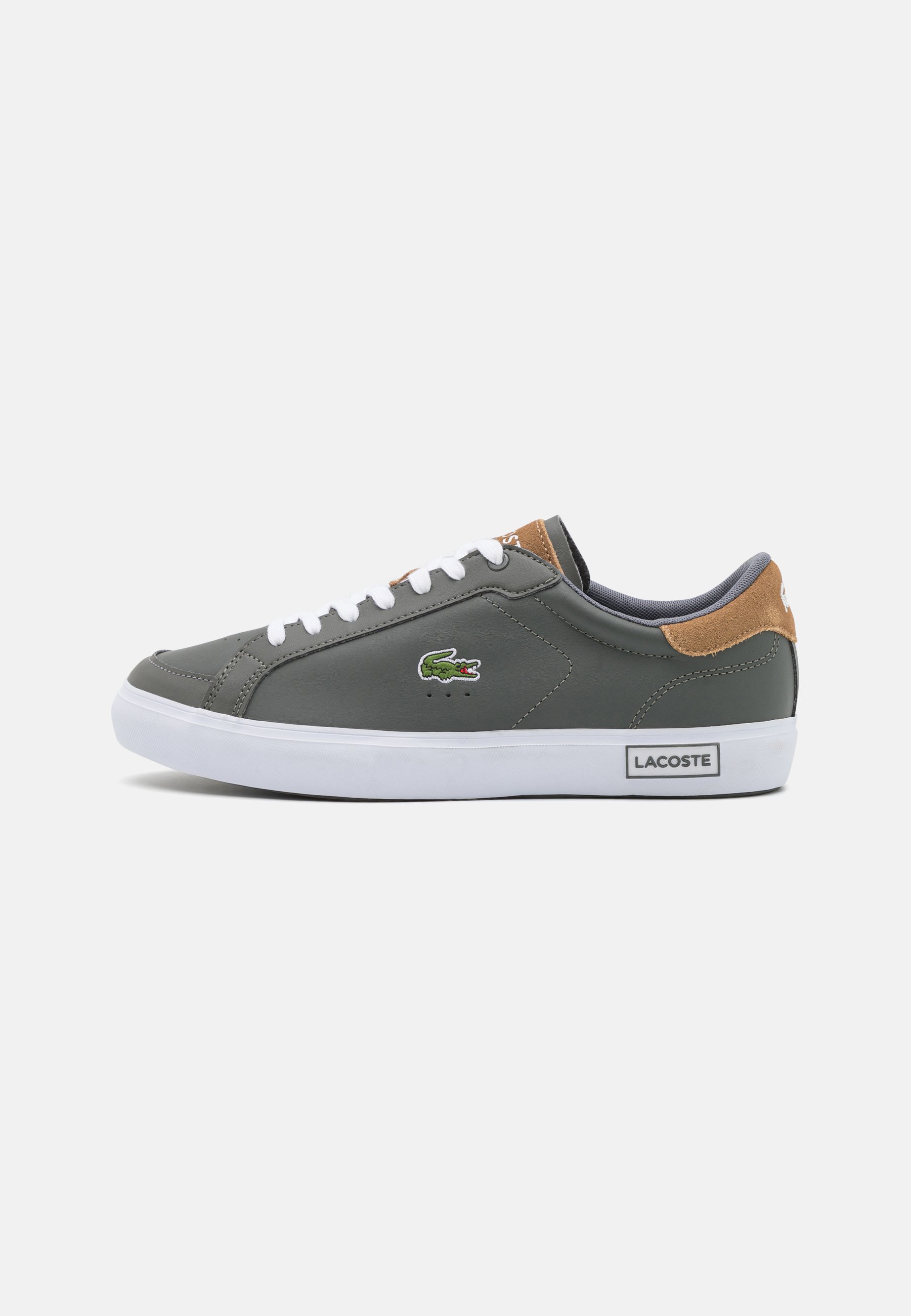 Lacoste - Zapatillas deportivas Powercourt 2.0 con tacón de piel para hombre