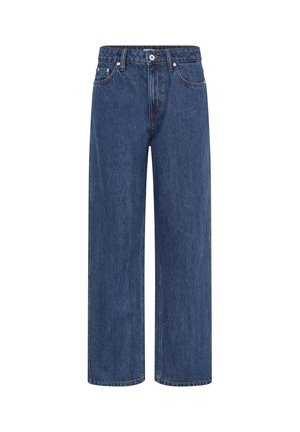 ICHI, IHJULIA STRAIGHT PA - Straight leg jeans - washed dark blue