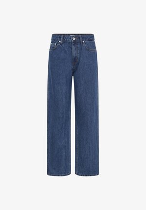 ICHI, IHJULIA STRAIGHT PA - Jeans Straight Leg - washed dark blue