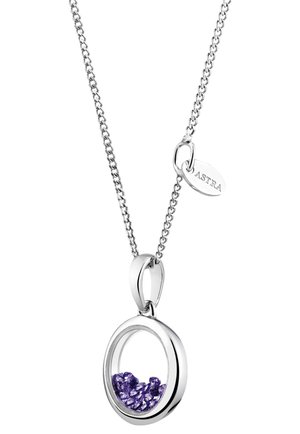 MERCURY'S MAGIC - Ketting - rhodium plating and purple cz