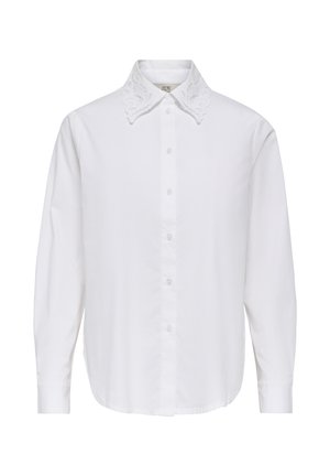 JDY, JDYCOLETTE L/S EMB. COLLAR SHIRT WVN - Chemisier - bright white
