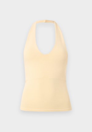 Gina Tricot, HALTERNECK - Μπλούζα - vanilla custard