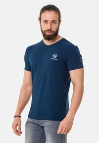 Cipo & Baxx T-Shirt print - navyblue