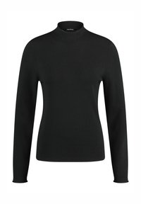 Taifun RUNDHALS MIT TURTLENECK - Strickpullover - schwarz
