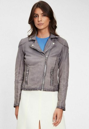 GWKANDY S22 LAMOV - Leather jacket - dusty blue