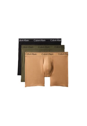 Calvin Klein Underwear, BOXER BRIEF 3 PACK MICROFIBER STRETCH - Μποξεράκια σε στενή γραμμή - bronze flash, black, olive night