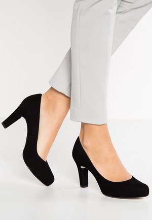 Lodičky s platformou - black