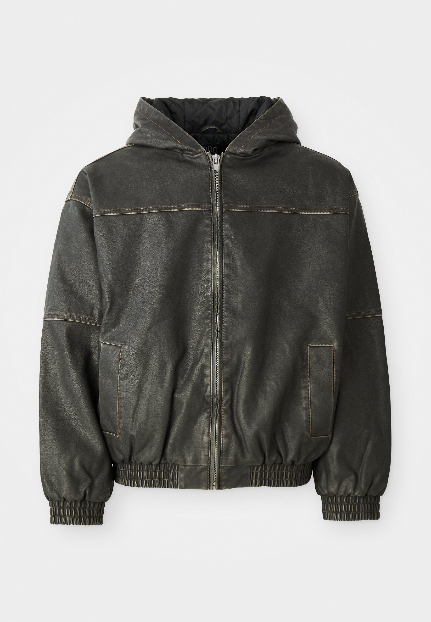 BDG Urban Outfitters SILVIO UNISEX - Faux leather jacket - black