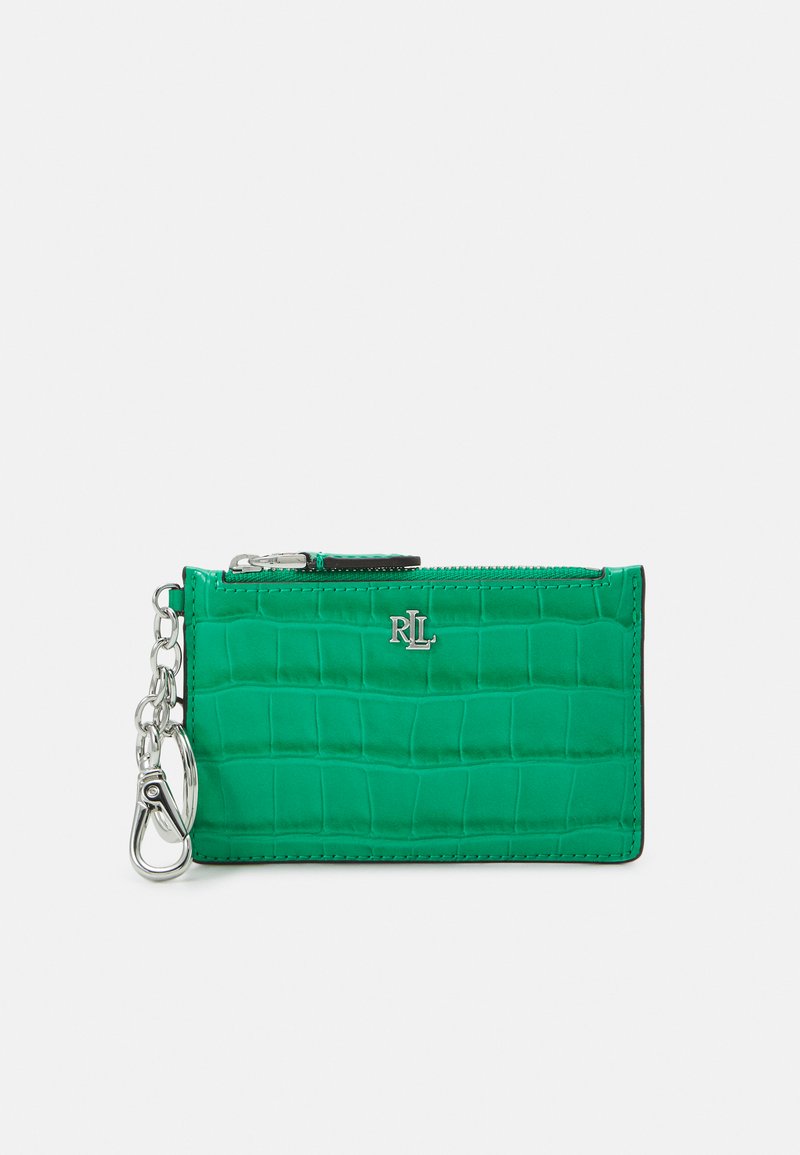 Lauren Ralph Lauren ZIP CARD CASE SMALL Pénztárca palm leaf/zöld