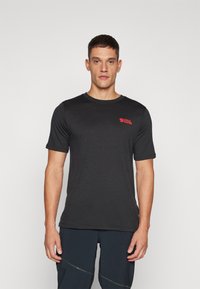 Fjällräven ABISKO WOOL LOGO M - Sportovní tričko - black