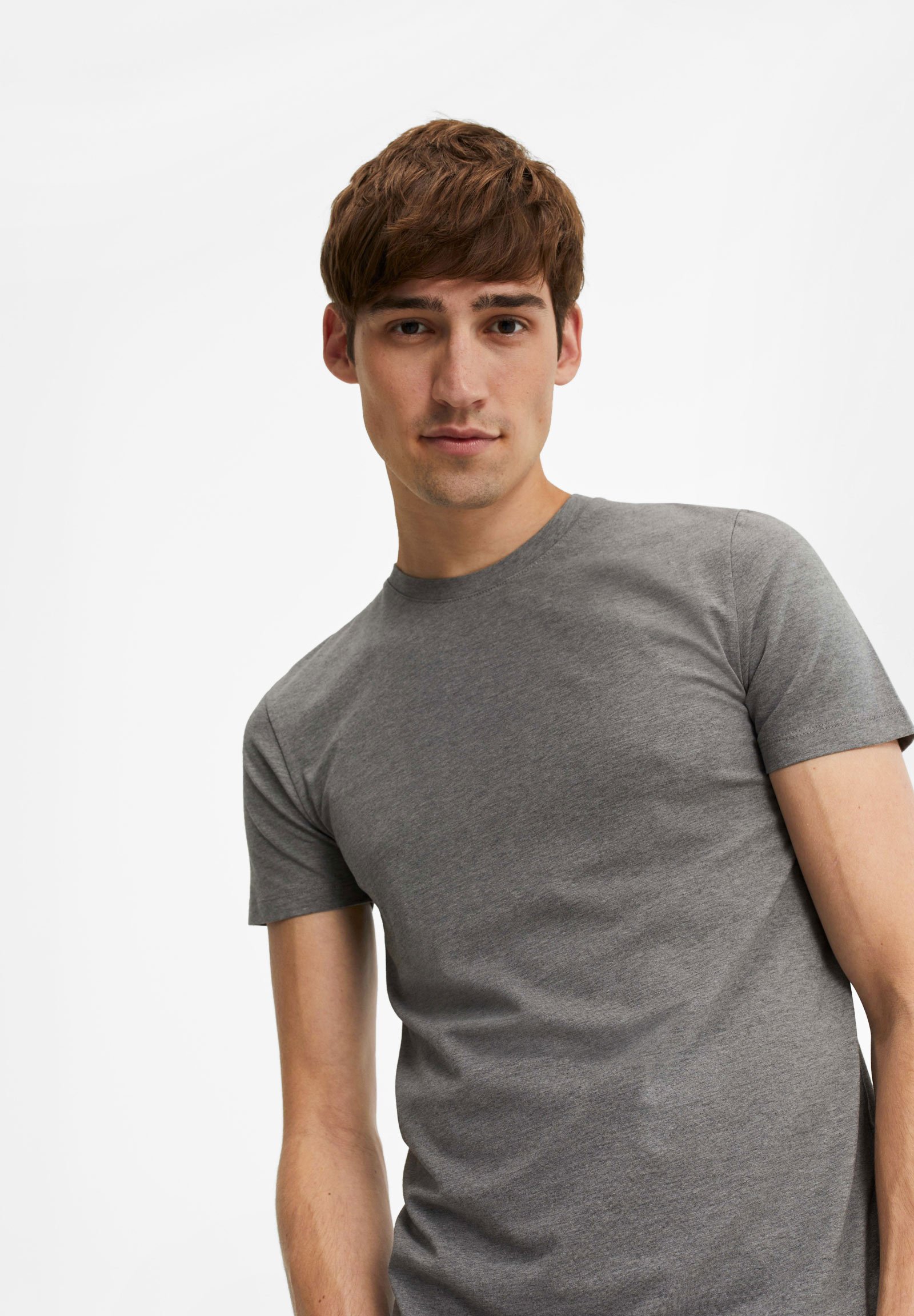 WE Fashion T-shirt basic - light grey/lichtgrijs - Zalando.nl