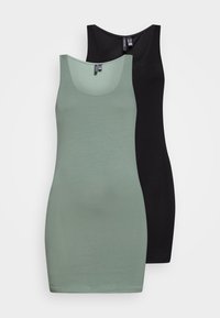 Vero Moda Tall - VMMAXI MY SOFT LONG TANK 2 PACK - Top - black/laurel wreath Miniatura obrázku 1