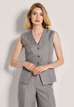 Bodywarmer - graphite/pearl white melange