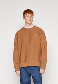 Carhartt WIP AMERICAN SCRIPT - Sportska majica - hamilton brown