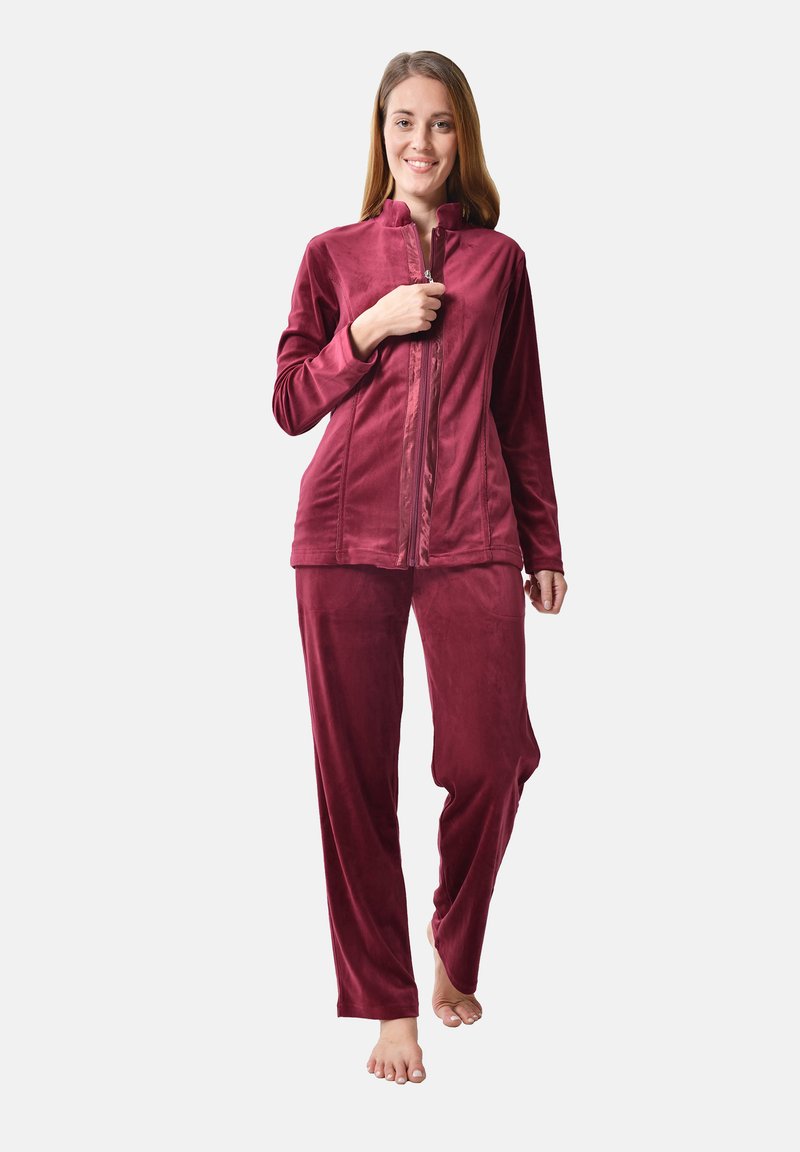 RAIKOU - HAUSANZUG - Tracksuit - weinrot, Enlarge