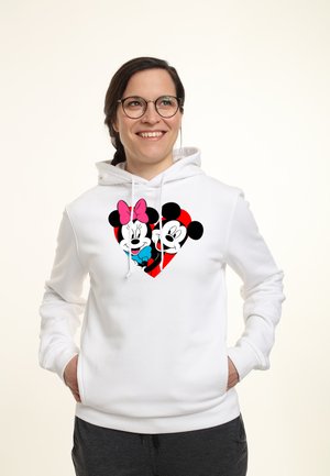 MICKEY MOUSE MICKEY MINNIE HEART - Luvtröja - white