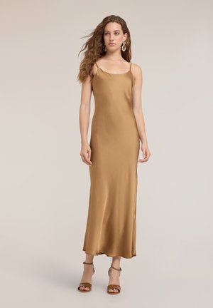 Motivi, VESTITO LUNGO CON SPALLINE SOTTILI - Vestito lungo - beige