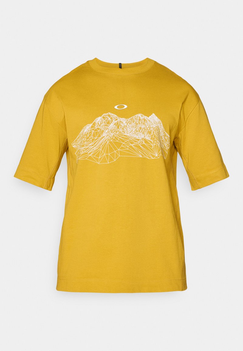 Oakley T-shirt print mosterdgeel