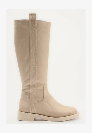 Stivali Donna SAS Bethany In Vera Pelle - Beige (Incenso), Tacco 3,2 Cm, Cerniera E Plantare Rimovibile