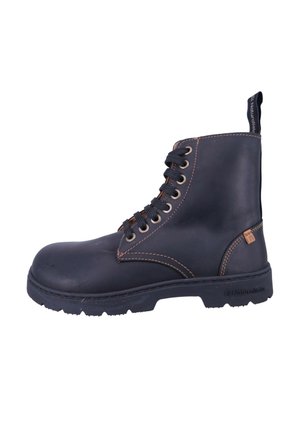 Enkellaarsjes met plateauzool - black