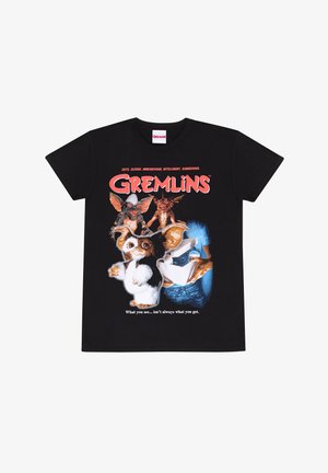Henry Tiger GREMLINS HOMEAGE STYLE - Triko s potiskem - black