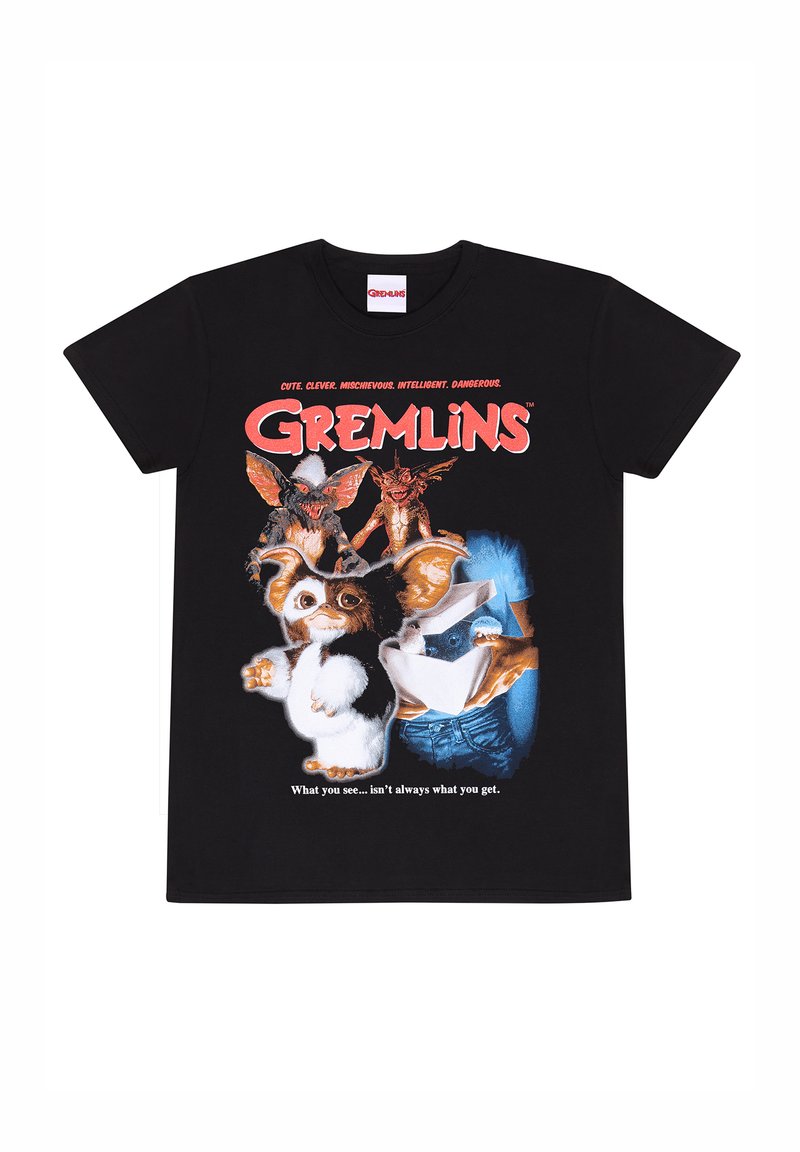 Henry Tiger GREMLINS HOMEAGE STYLE - Triko s potiskem - black